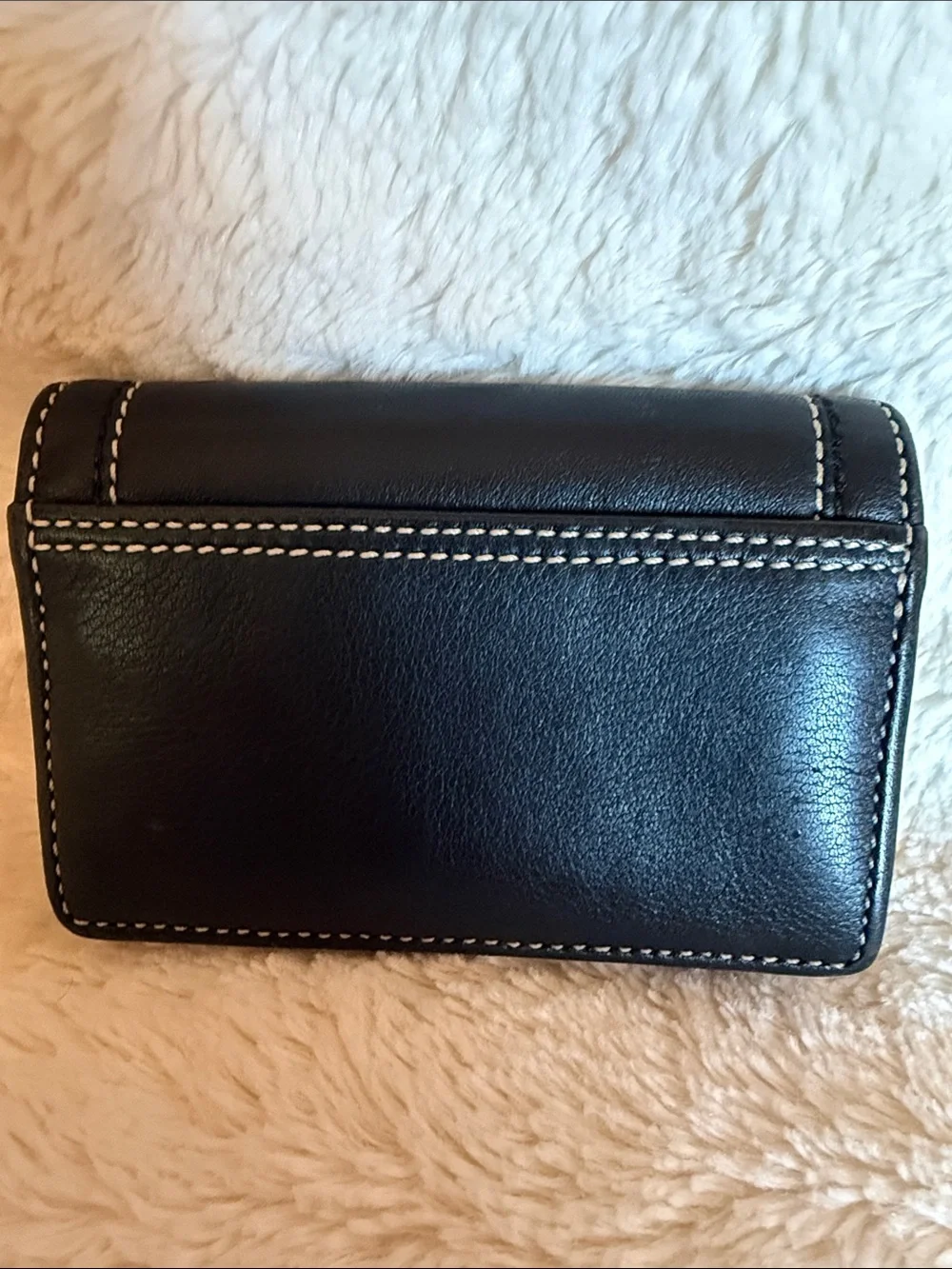 Coach black leather